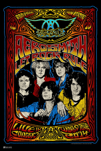 Aerosmith Music Band Concert Poster Cool Wall Art Print Poster 12x18