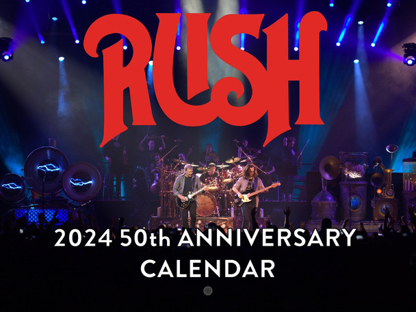 Rush Band Calendar 2024 Wall Officially Licensed Calander Monthly 50th Anniversary Music Merch 12 Month