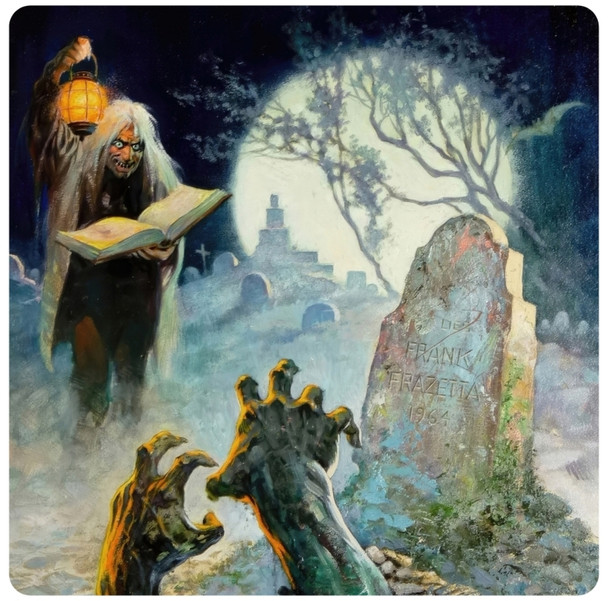 Frank Frazetta Tales From The Crypt Premium Drink Coaster Resin With Cork Backing