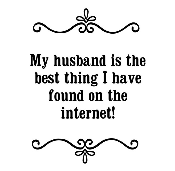 GGZ42 My Husband Is The Best Thing I Found On The Internet Premium Drink Coaster Resin With Cork Backing