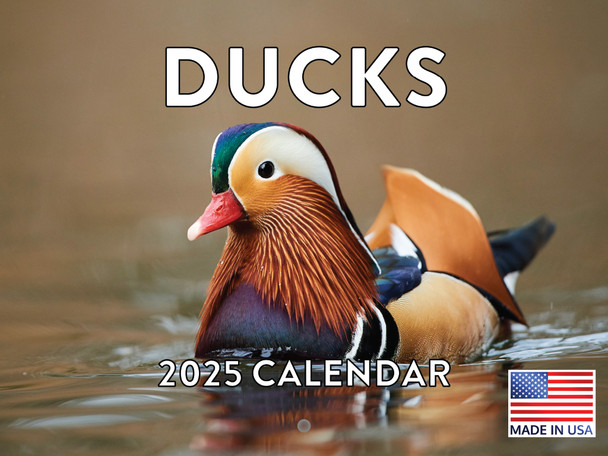 Duck Calendar 2025 Ducks Monthly Wall Calender 12 Month