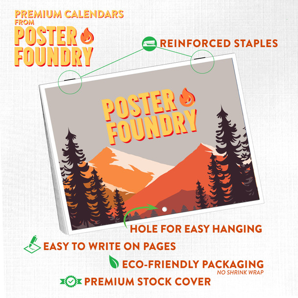 Pickleball Wisdom Calendar 2025 Monthly Wall Calender 12 Month