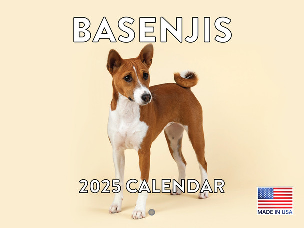 Basenji Calendar 2025 Monthly Wall | American Made In The USA