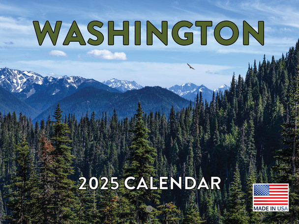 Washington State Calendar 2025 Monthly Wall Calender | American Made In The USA