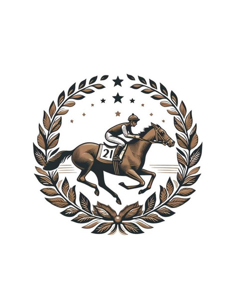 SET OF 3 - Horse Racing Equestrian Derby Classic Elegance Sport Laurel Wreath Box of 10 Blank Note Cards 4x5