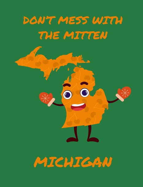SET OF 3 - Michigan Dont Mess With The Mitten Funny Box of 10 Blank Note Cards 4x5