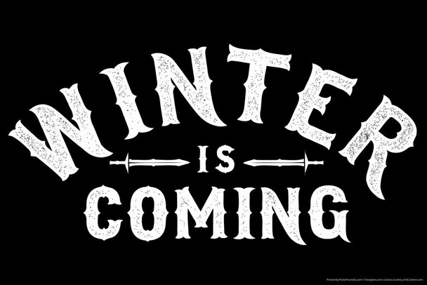 Winter Is Coming TV Show Cool Wall Art Print Poster 36x24