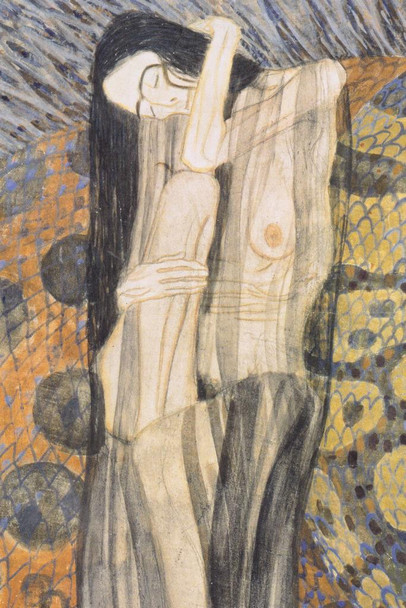 Gustav Klimt Nagender Kummer Portrait Art Nouveau Prints and Posters Gustav Klimt Canvas Wall Art Fine Art Wall Decor Women Landscape Abstract Symbolist Painting Cool Wall Art Print Poster 24x36