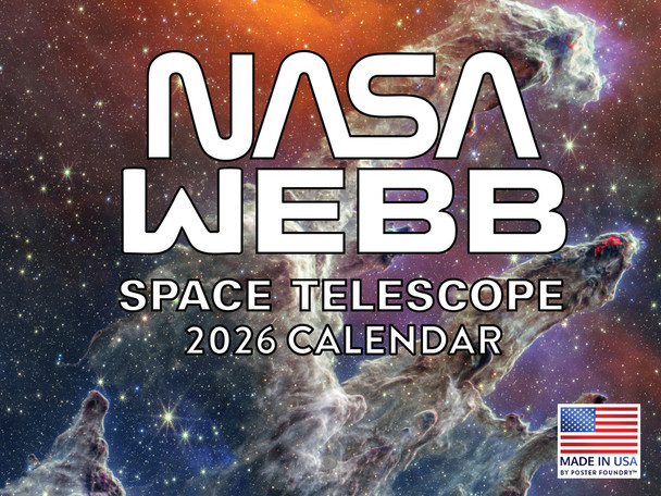 Space Calendar 2026 NASA James Webb Telescope Astronomy Monthly Wall Calender 12 Month | American Made In The USA