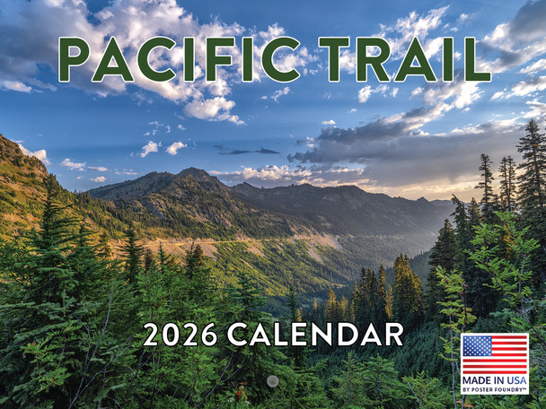 Pacific Trail Calendar 2026 Monthly Wall Calender 12 Month | American Made In The USA