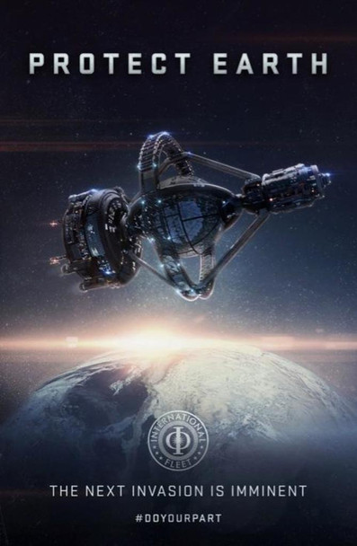 Laminated Enders Game Protect Earth Poster 11x17