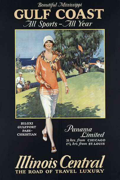 illinois 2 Vintage Poster 12x18 inch