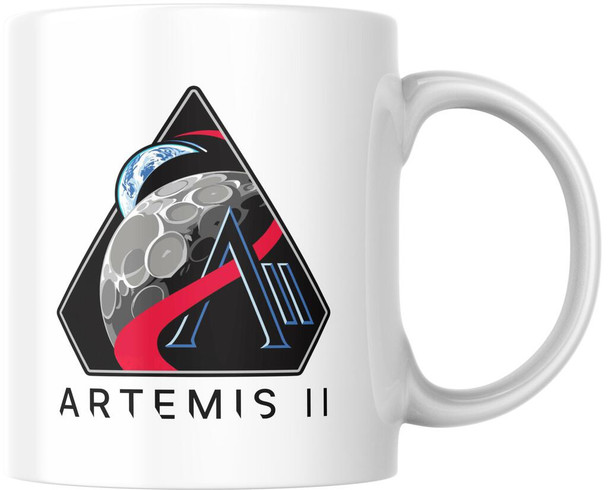 NASA Artemis II Program Emblem Moon Mars Mug 12oz
