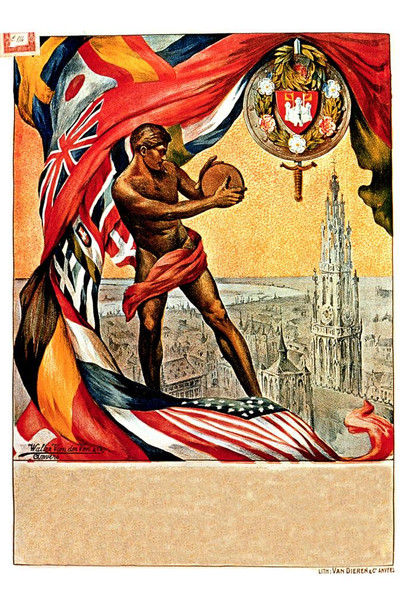 Laminated German Van Dieren Company Tourism Lithography Vintage Illustration Travel Poster Dry Erase Wall Art 16x24