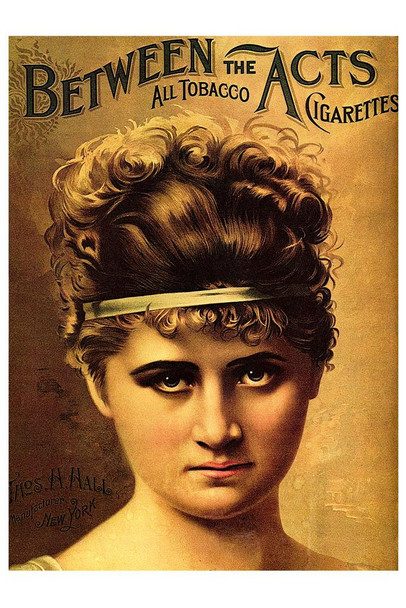 Laminated Between The Acts Cigarettes Vintage Illustration Travel Art Deco Vintage French Wall Art Nouveau French Advertising Vintage Poster Prints Art Nouveau Decor Poster Dry Erase Wall Art 16x24