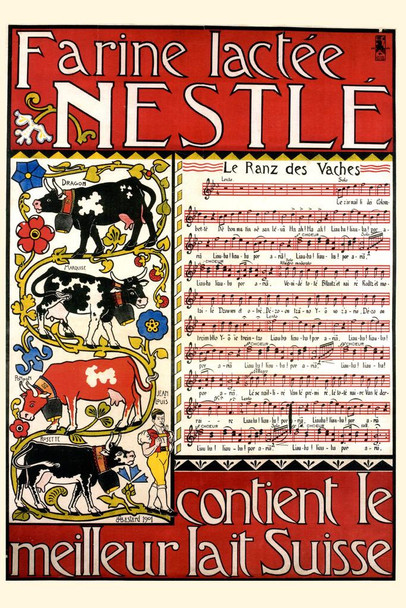 Laminated Farine Lactee Nestle Italy Milk Powder Vintage Illustration Art Deco Vintage French Wall Art Nouveau French Advertising Vintage Poster Prints Art Nouveau Decor Poster Dry Erase Wall Art 16x24