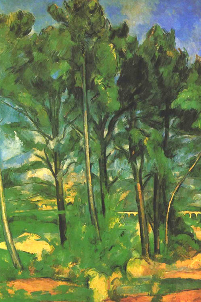 Cezanne The Aqueduct Impressionist Posters Paul Cezanne Art Prints Nature Landscape Painting Flower Wall Art French Artist Wall Decor Garden Romantic Art Cool Wall Art Print Poster 12x18