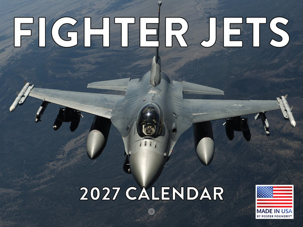 Fighter Jet Calendar 2027 Airplane Jets Aviation Monthly Wall Calender 12 Month