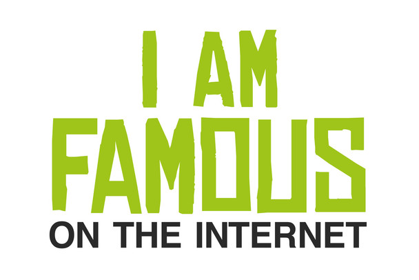 I Am Famous On The Internet White Cool Wall Decor Art Print Poster 12x18