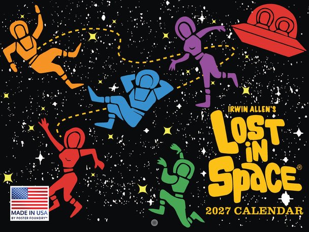 Lost In Space Calendar 2027 Monthly Wall Calender 12 Month