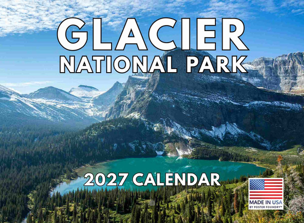Glacier National Park Calendar 2027 Monthly Wall Calender Montana Nature 12 Month