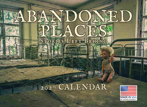 Abandoned Places Calendar 2027 Monthly Wall Calender 12 Month