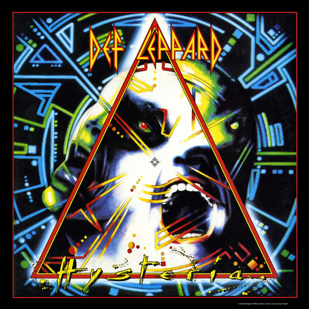 Def Leppard Hysteria Album Cover Art Print Poster 12x12