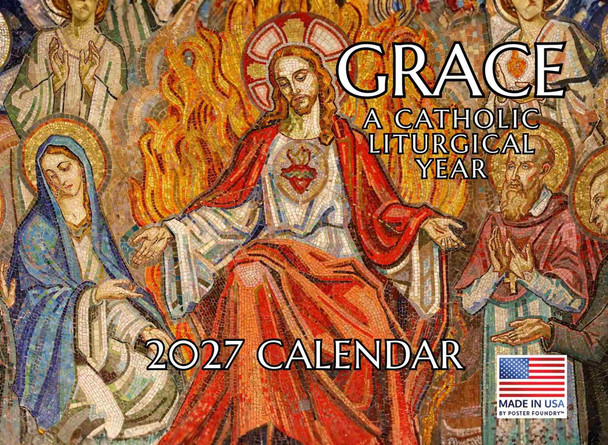 Grace Catholic Liturgical Calendar 2027 Monthly Wall Calender 12 Month