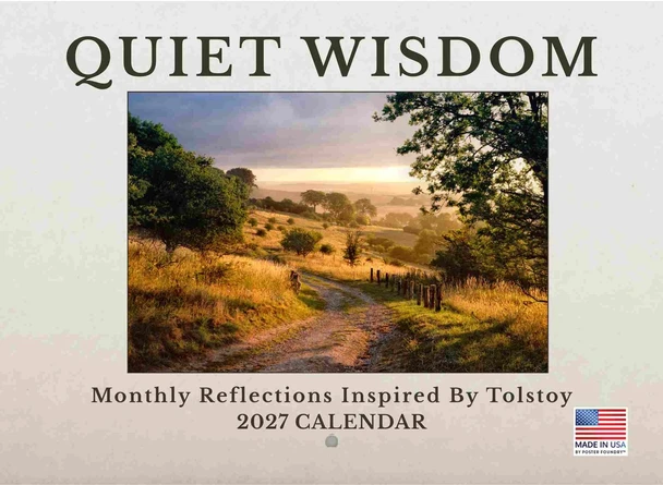 Quiet Wisdom Monthly Reflections Inspired By Tolstoy 2027 Monthly Wall Calender 12 Month