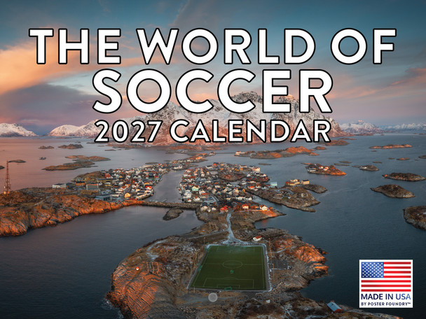 Soccer Calendar 2027 Monthly Wall Calender 12 Month
