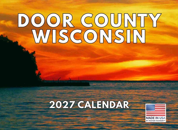 Door County Wisconsin Calendar 2027 Monthly Wall Calender 12 Month
