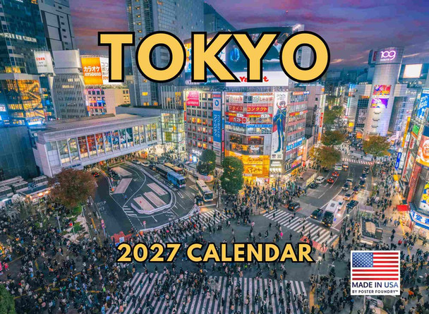 Tokyo Calendar 2027 Japan Monthly Wall Calender 12 Month