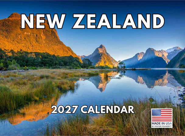 New Zealand Calendar 2027 Monthly Wall Calender 12 Month