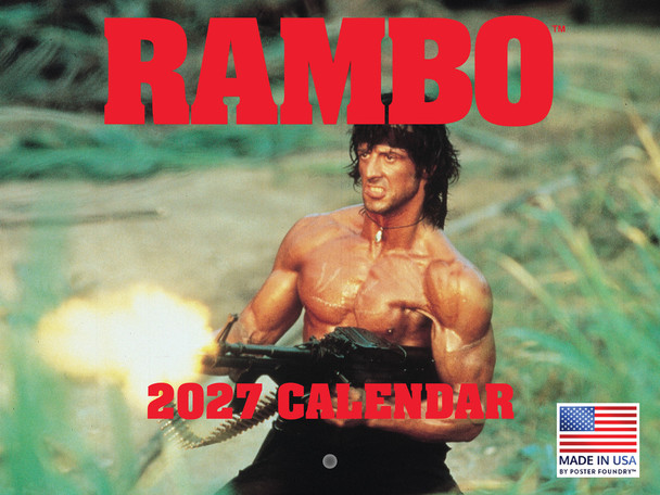 Rambo Calendar 2027 Official Merch Monthly Wall Calender 12 Month