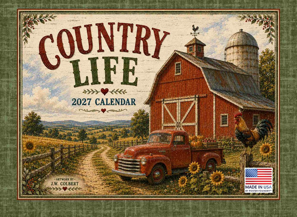 Country Life Calendar 2027 Monthly Wall Calender 12 Month