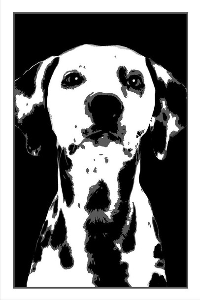Dogs Dalmation Painting Black White Dog Posters For Wall Funny Dog Wall Art Dog Wall Decor Dog Posters For Kids Bedroom Animal Wall Poster Cute Animal Posters Cool Wall Decor Art Print Poster 24x36