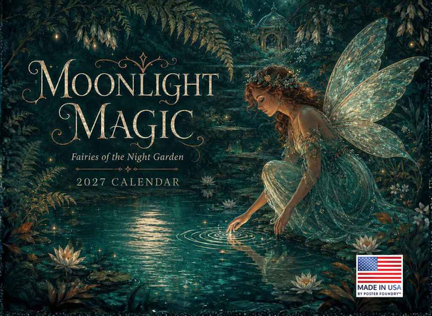 Moonlight Magic Fairy Calendar 2027 Monthly Wall Calender 12 Month