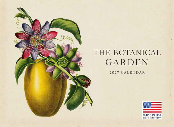 Botanical Garden Calendar 2027 Flower Specimen Art