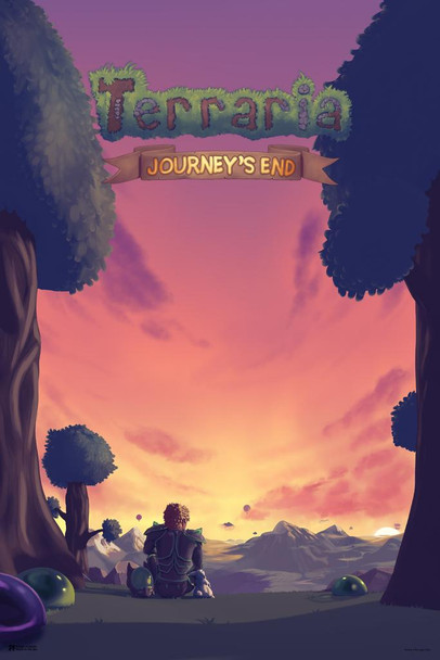 Terraria Journeys End Sunset Game Print Poster 16x24