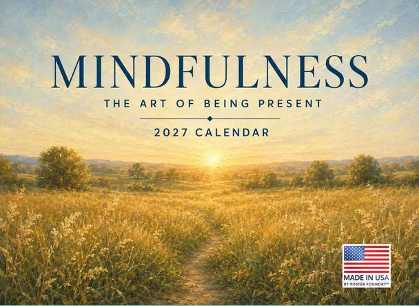 Mindfulness Calendar 2027 Monthly Wall Calender 12 Month