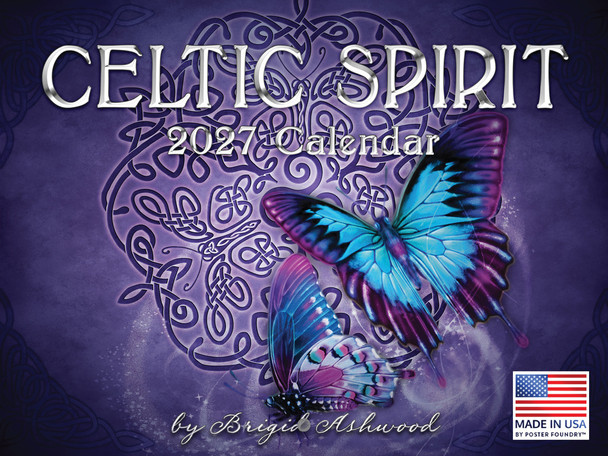 Brigid Ashwood Calendar 2027 Celtic Monthly Wall Calender 12 Month