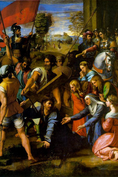 Raphael Christ Falling on the Way to Calvary Cool Wall Art Print Poster 24x36
