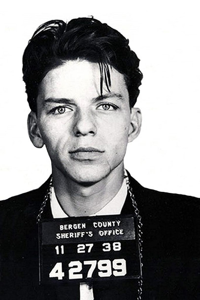 Laminated Bergen County 1938 Celebrity Mugshot Retro Music Print Poster 16x24