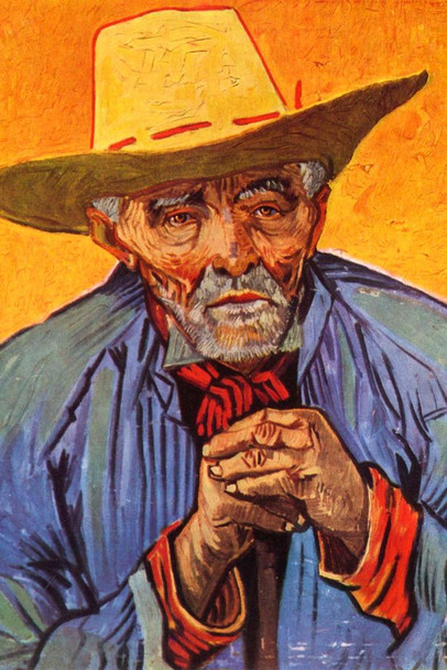 Vincent Van Gogh Patience Escalier Portrait of a Peasant Van Gogh Wall Art Impressionist Portrait Painting Style Fine Art Home Decor Realism Decorative Cool Wall Art Print Poster 24x36