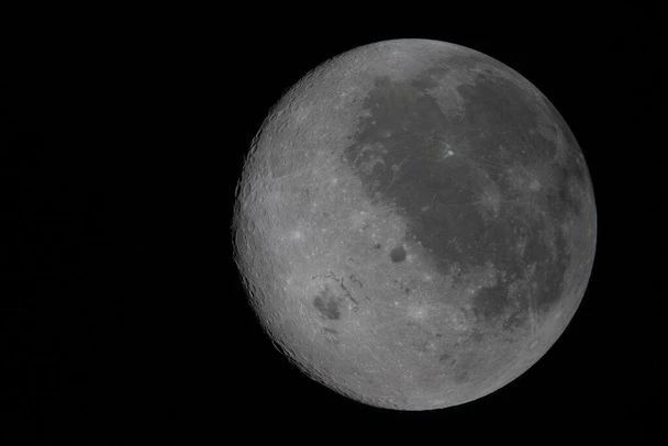 Laminated NASA Full Moon Orientale Basin Space Photo Poster Dry Erase Wall Art 16x24