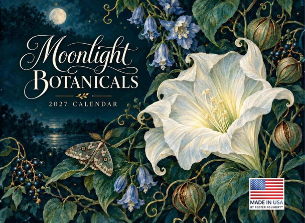 Moonlight Botanicals 2027 Wall Calendar