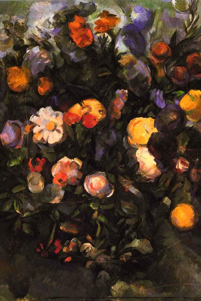 Cezanne Flowers Impressionist Posters Paul Cezanne Art Prints Nature Landscape Painting Flower Wall Art French Artist Wall Decor Garden Romantic Art Cool Wall Art Print Poster 24x36