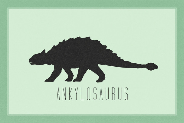 Dinosaur Ankylosaurus Light Green Dinosaur Poster For Kids Room Dino Pictures Bedroom Dinosaur Decor Dinosaur Pictures For Wall Cool Wall Art Print Poster 18x12