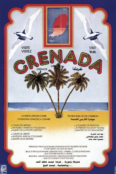 Grenada Vintage Travel Cool Wall Decor Art Print Poster 12x18