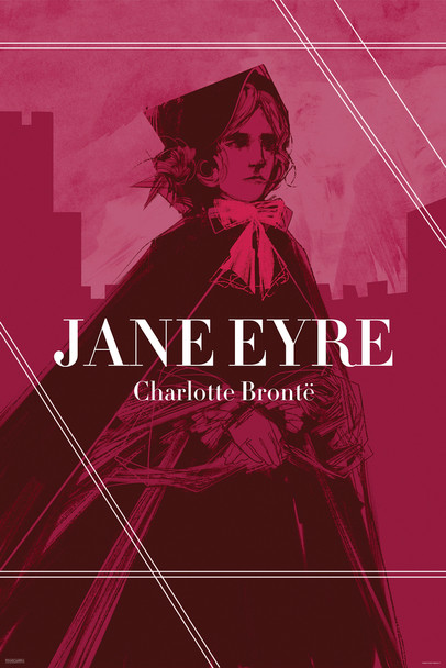 Jane Eyre Charlotte Bronte Red Cool Wall Decor Art Print Poster 24x36